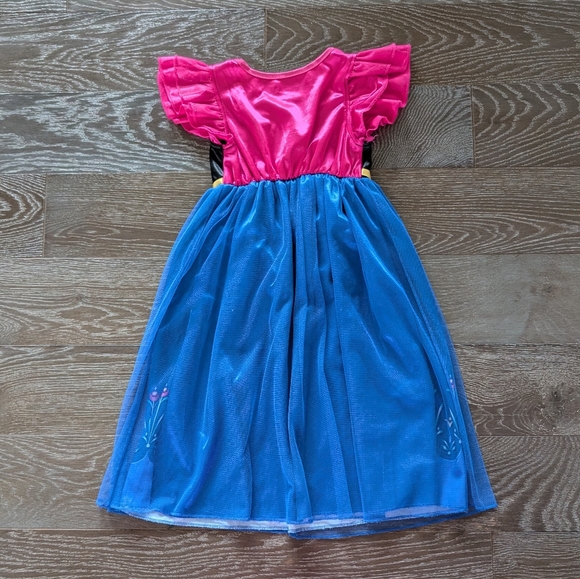 Disney Frozen Anna Nightgown Dress Size 4T - Picture 5 of 6
